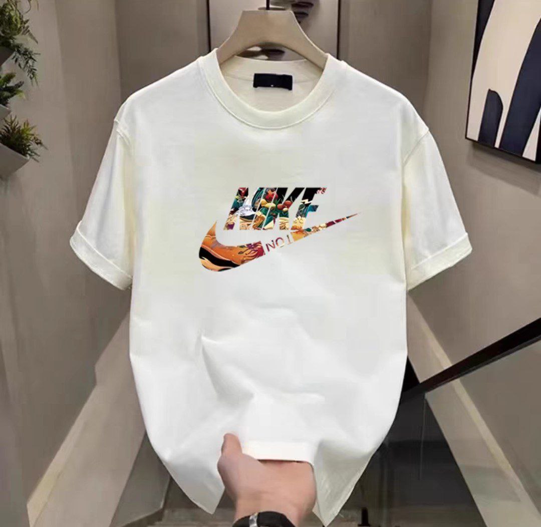 Erkaklar uchun sport uslubidagi printli futbolka
